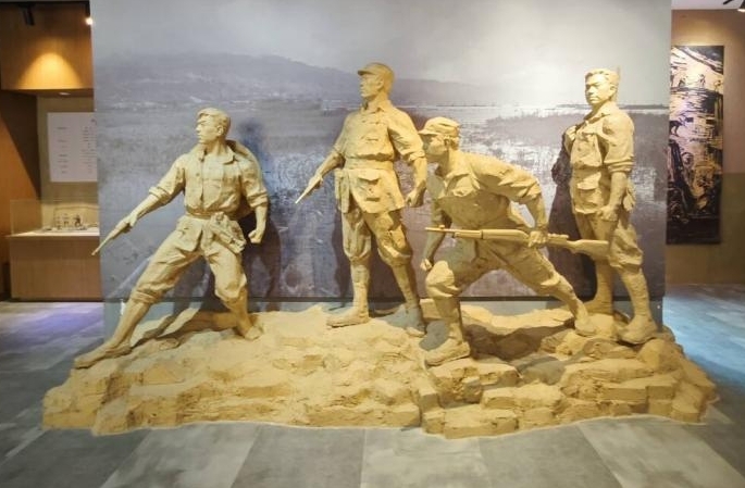 新四軍歷史研究館的雕像